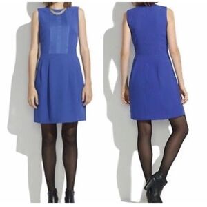 Madewell Pleated Sheath Dress - Royal Blue (w/ pockets!)